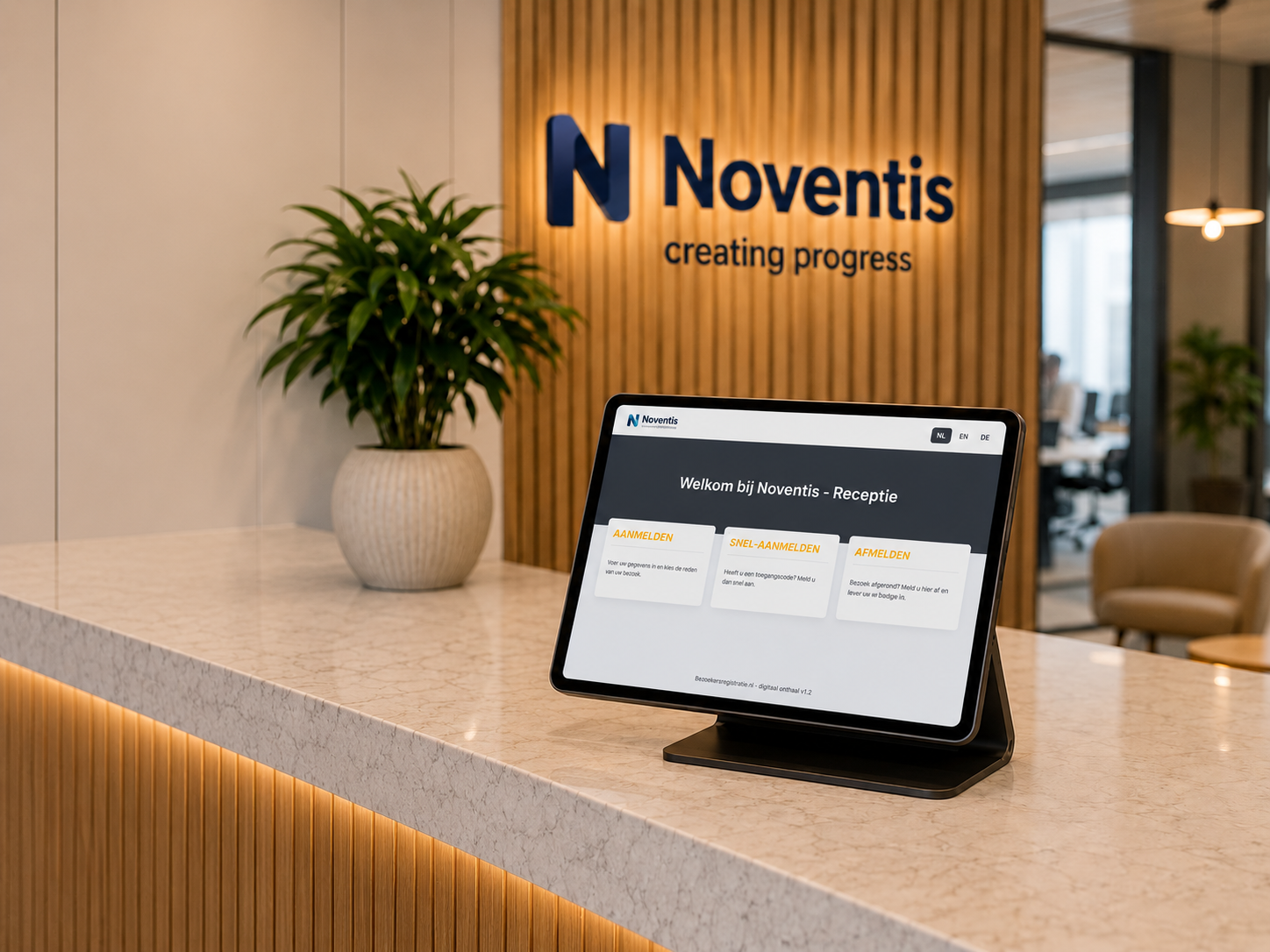 Bezoekersregistratie op tablet: bezoekers melden zichzelf aan